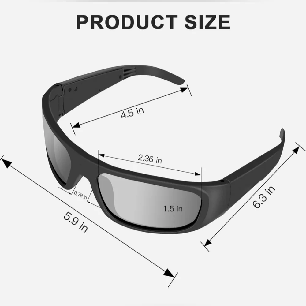 Oho Smart Uni Sex Sunglasses with Bluetooth 5.0, IP 44 Waterproof, Outdo…